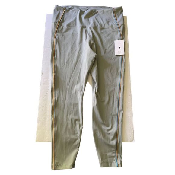 NIKE YOGA High Rise 7/8 Length Training gray women's size XXL NWT - Picture 1 of 8